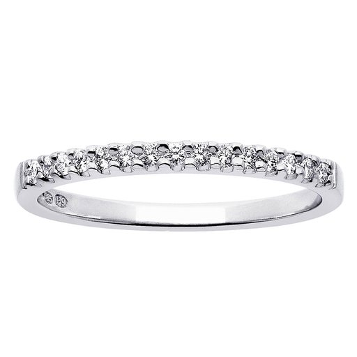 Princess Isabella timanttisormus 0,15ct valkokulta