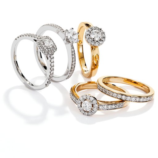 Story of Love Prague timanttisormus 0,43ct keltakulta