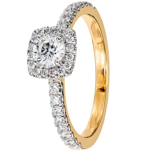 Story of Love New York timanttisormus 0,72ct keltakulta