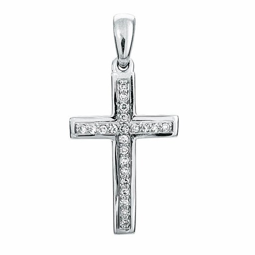 Timanttiriipus 0,06ct risti valkokulta