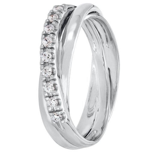 Story of Love Lyon timanttisormus 0,15ct valkokulta