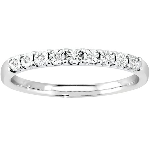 Timanttisormus 0,03ct valkokulta