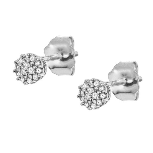 Timanttikorvakorut 0,05ct valkokulta