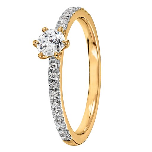 Story of Love Stockholm timanttisormus 0,45ct keltakulta
