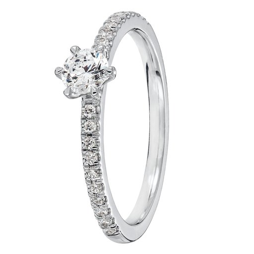 Story of Love Stockholm timanttisormus 0,45ct valkokulta