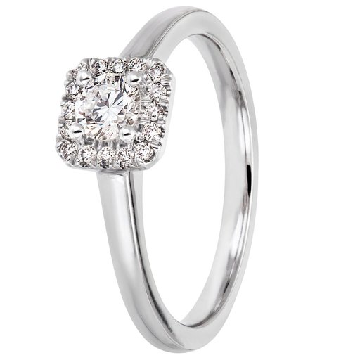 Story of Love Miami timanttisormus 0,34ct valkokulta