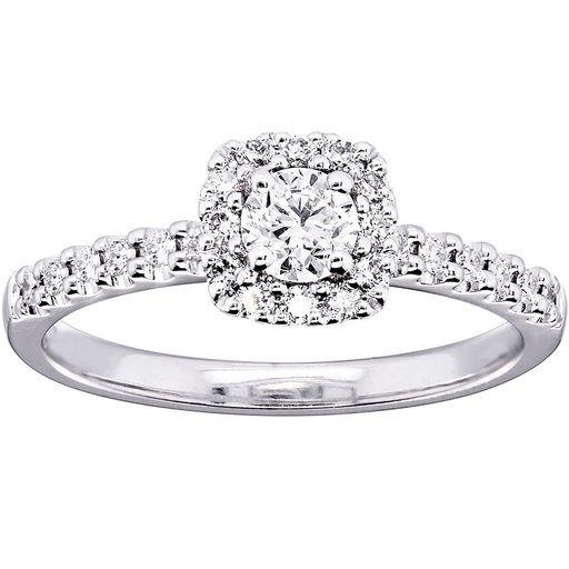 Princess Madelene timanttisormus 0,49ct valkokulta