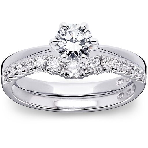 Princess Josephine timanttisormus 0,29ct valkokulta