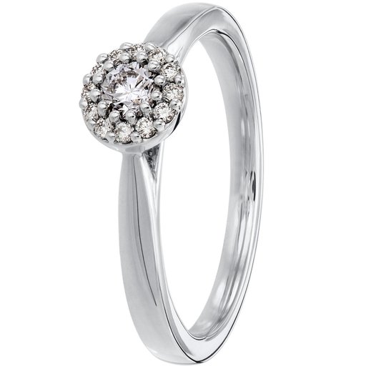 Story of Love Prague timanttisormus 0,23ct valkokulta