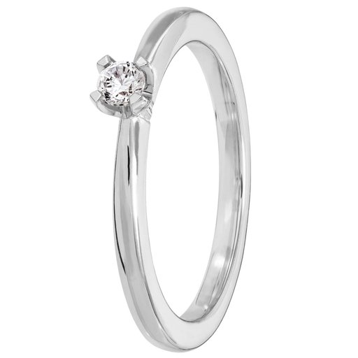Story of Love Paris timanttisormus 0,10ct valkokulta