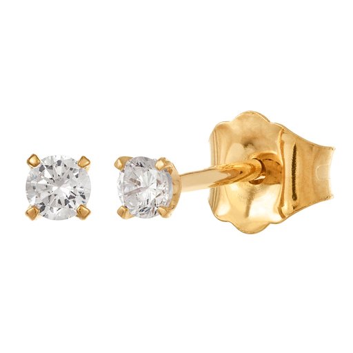 Story of Love Paris timanttikorvakorut 0,10ct keltakulta