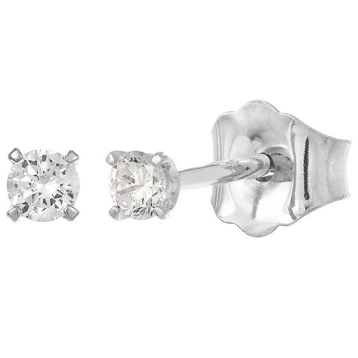 Story of Love Paris timanttikorvakorut 0,10ct valkokulta