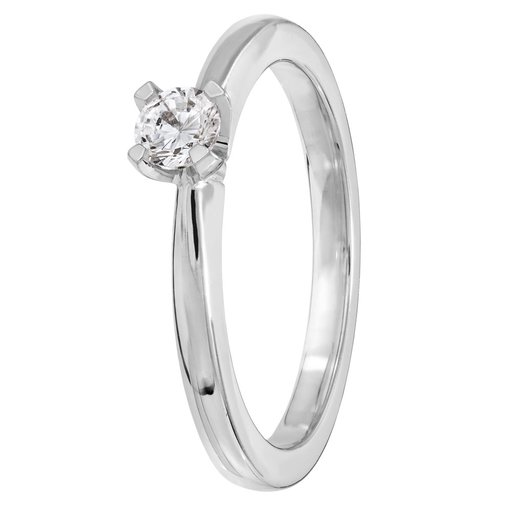 Story of Love Paris timanttisormus 0,20ct valkokulta