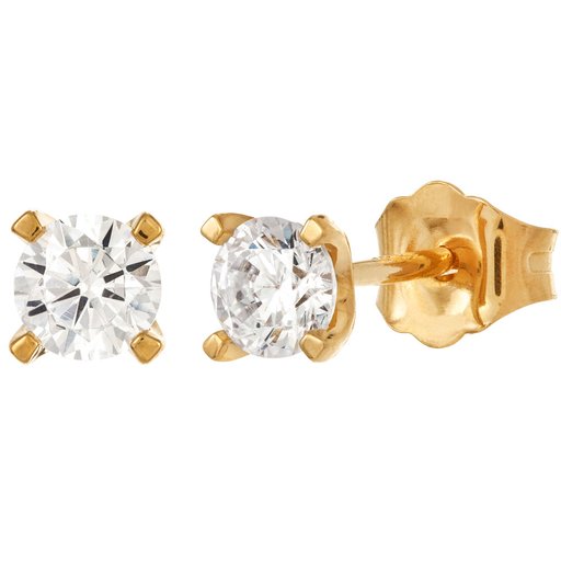 Story of Love Paris timanttikorvakorut 0,50ct keltakulta