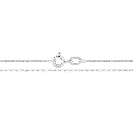 Valkokultainen riipusketju, panssari 0,88mm 48+2cm