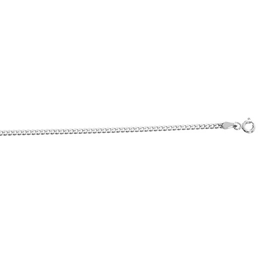 Valkokultainen riipusketju, panssari 0,88mm 48+2cm