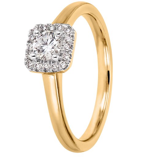 Story of Love Miami timanttisormus 0,34ct keltakulta