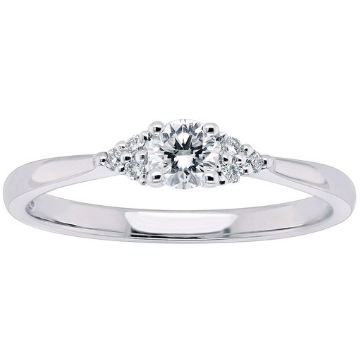 Princess Emma timanttisormus 0,30ct valkokulta