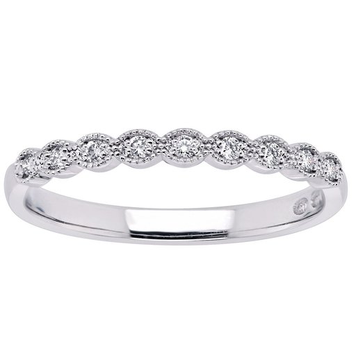 Princess Amelie timanttisormus 0,09ct valkokulta