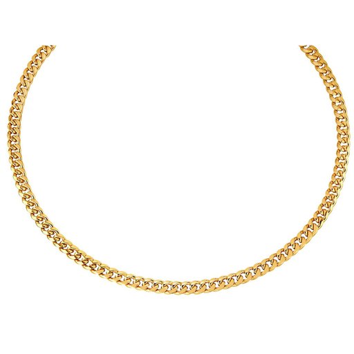 Kaulaketju panssari keltakulta 50cm 7.4mm 14k