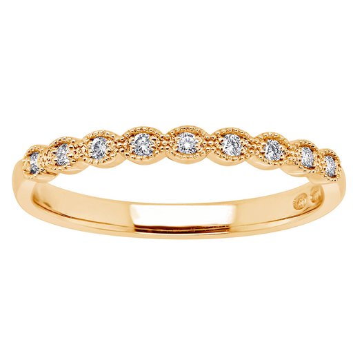 Princess Amelie timanttisormus 0,09ct keltakulta