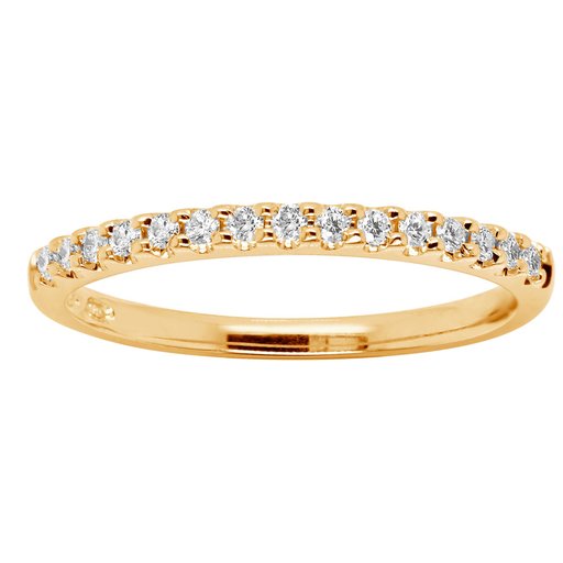 Princess Isabella timanttisormus 0,15ct keltakulta