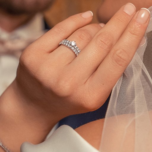 Story of Love Cannes timanttisormus 0,80ct valkokulta