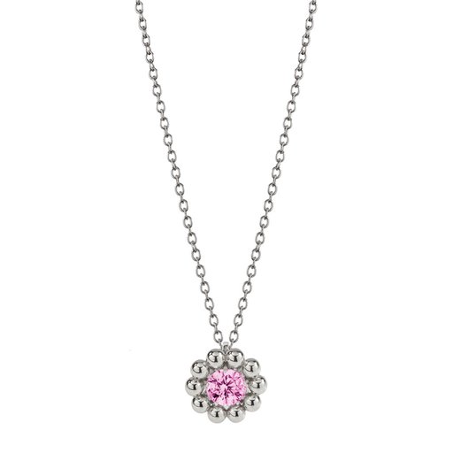 Lumoava Daisy kaulakoru, pinkki kivi