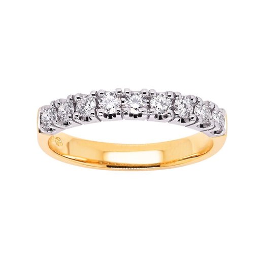 Princess Margaret timanttisormus 0,45ct keltakulta