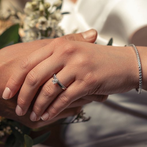 Story of Love Sorrento timanttisormus 0,50ct valkokulta