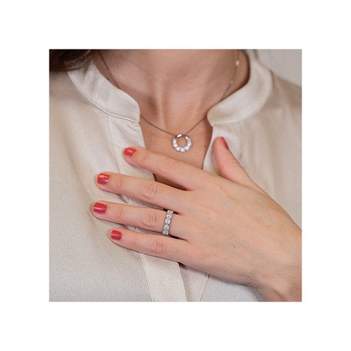 Timanttisormus 0,22ct, valkokulta