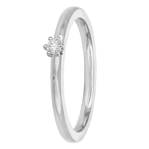 Story of Love Madrid timanttisormus 0,05ct valkokulta