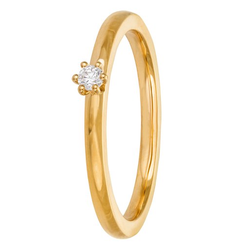 Story of Love Madrid timanttisormus 0,05ct keltakulta