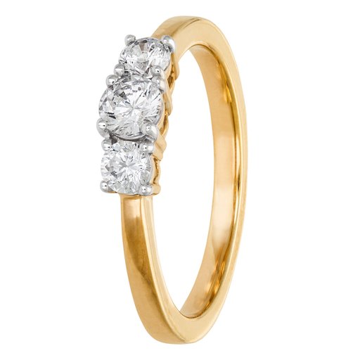 Story of Love Barcelona timanttisormus 0,50ct keltakulta