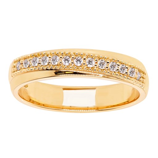 Princess Alexia timanttisormus 0,13ct keltakulta