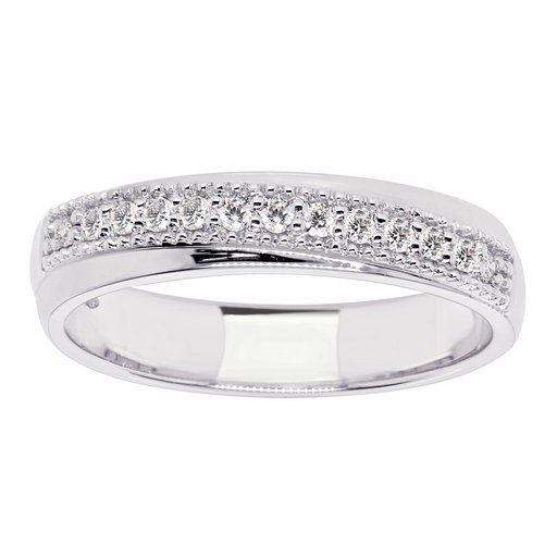 Princess Alexia timanttisormus 0,13ct valkokulta