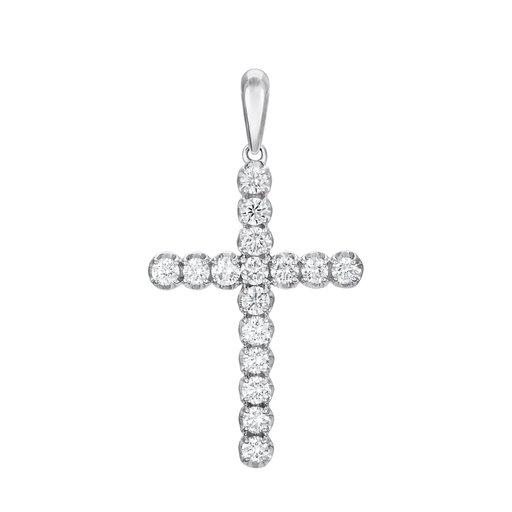 Timanttiristi 0,34ct valkokulta