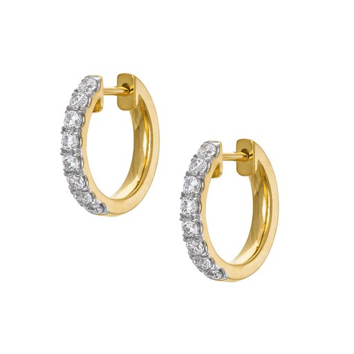 Story of Love Marseille timanttikorvakorut 0,64ct keltakulta
