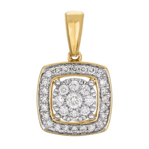 Timanttiriipus yht. 0,15ct W/P keltakulta