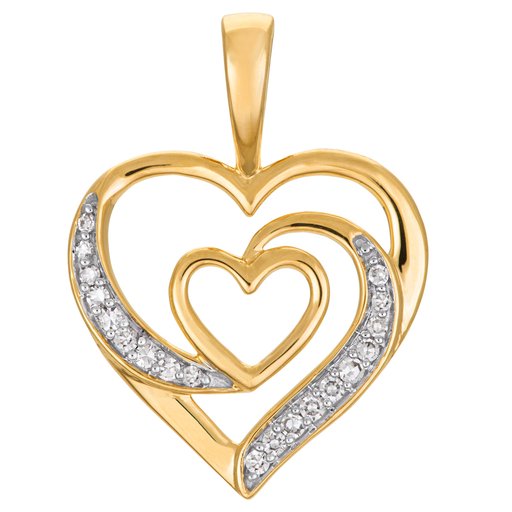 Timanttiriipus yht. 0,05ct keltakulta