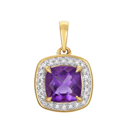 Timantti-ametistiriipus 0,05ct liila ametisti