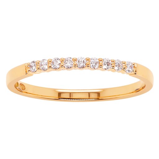 Princess Pauline timanttisormus yht. 0,13ct keltakulta