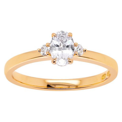 Princess Joanna timantti-safiirisormus yht. 0,06ct keltakult