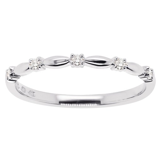 Princess Vera timanttisormus yht. 0,07ct valkokulta