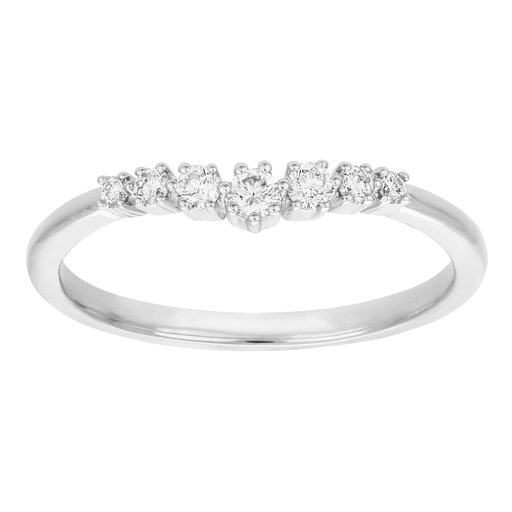 Timanttisormus yht. 0,16ct valkokulta