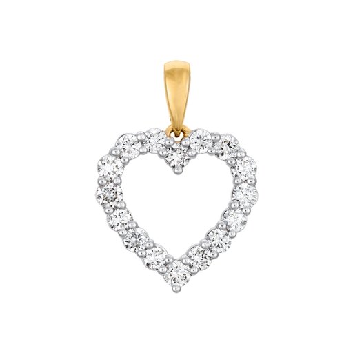 Timanttiriipus yht. 0,36ct sydän keltakulta