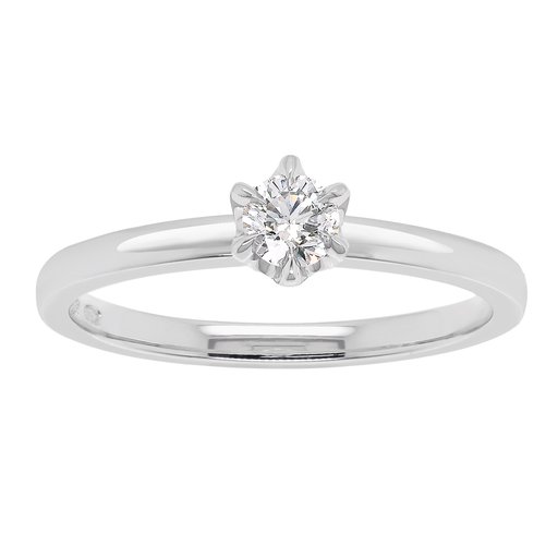 Princess Patricia timanttisormus 0,30ct valkokulta