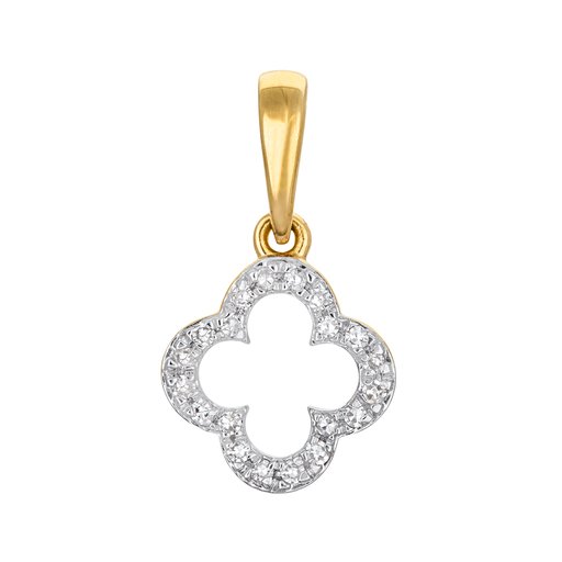 Timanttiriipus yht. 0,05ct apila keltakulta
