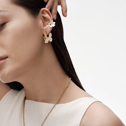 Kalevala x Marimekko Unikko ear cuff korvakoru pronssi