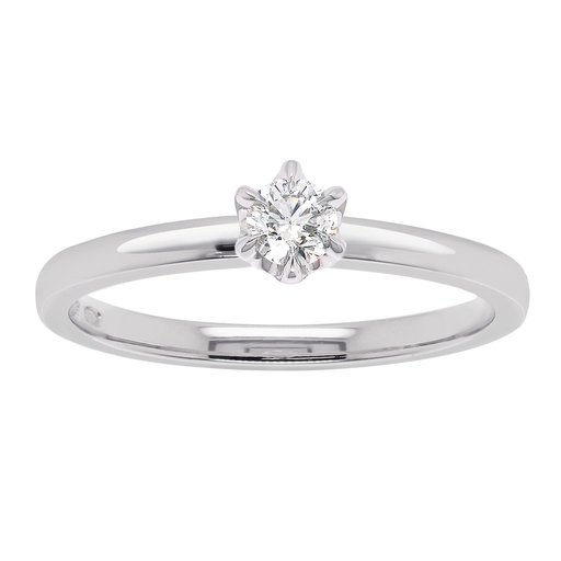 Princess Patricia timanttisormus 0,20ct valkokulta